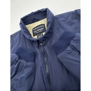 Norm Thompson Men's TL regular‎ Full Zip Collar Navy Blue Outerwear Bomber